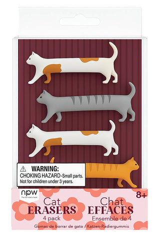 Gommes Chat (x4)