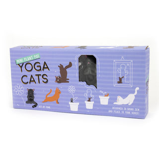 Marqueurs Pot de Fleur Yoga Chat (x4)