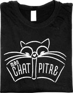 T Shirt Mon Chat Pitre Noir