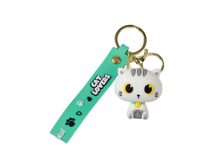 Porte Clef Chat Blanc