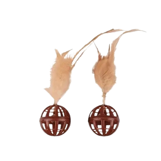 Jouet Lot de 2 Balles avec Plume
