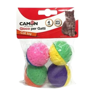 Balles Mousse pour Chat - Sachet de 4