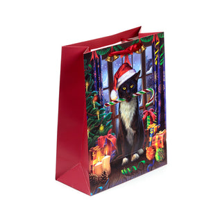 Grand Sac Cadeau Noël Chat - vue 5