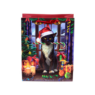 Grand Sac Cadeau Noël Chat - vue 6