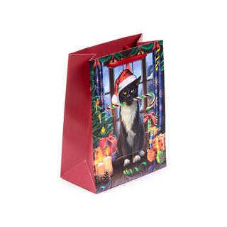 Sac Cadeau Moyen Noël Chat - vue 5
