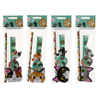 Set Papeterie Chat 5 Pièces