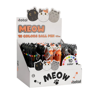 Stylo 10 Couleurs Chat