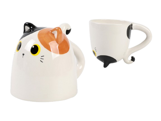 Tasse Chat Multi Couleur a l'envers