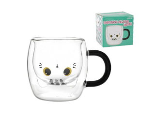 Verre Chat Multi Couleur